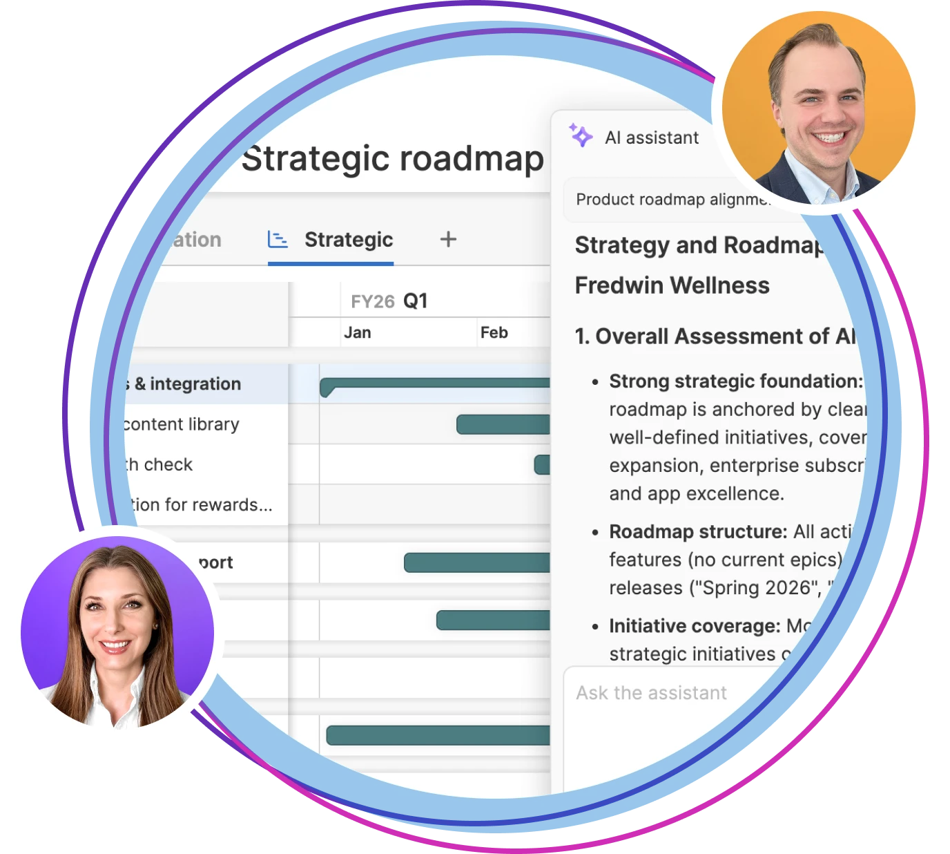 Draft your 2026 roadmap with the AI assistant