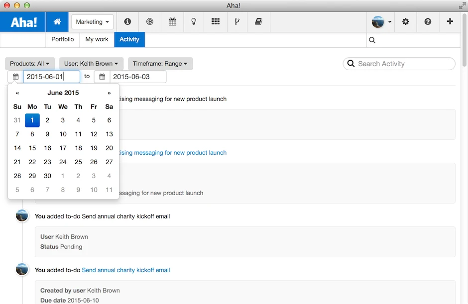 Blog - New Team Activity Stream Live in Aha! - inline image