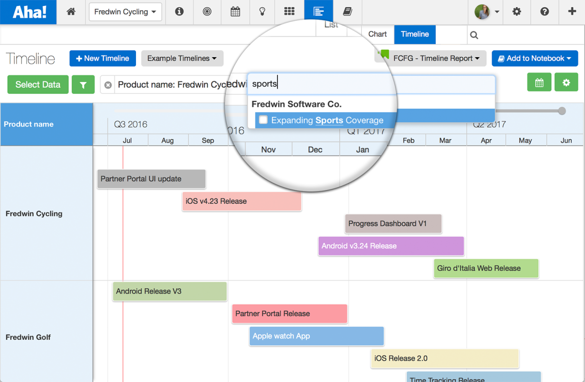 Just Launched! — Use Searchable Filters to Quickly Create Roadmap Views