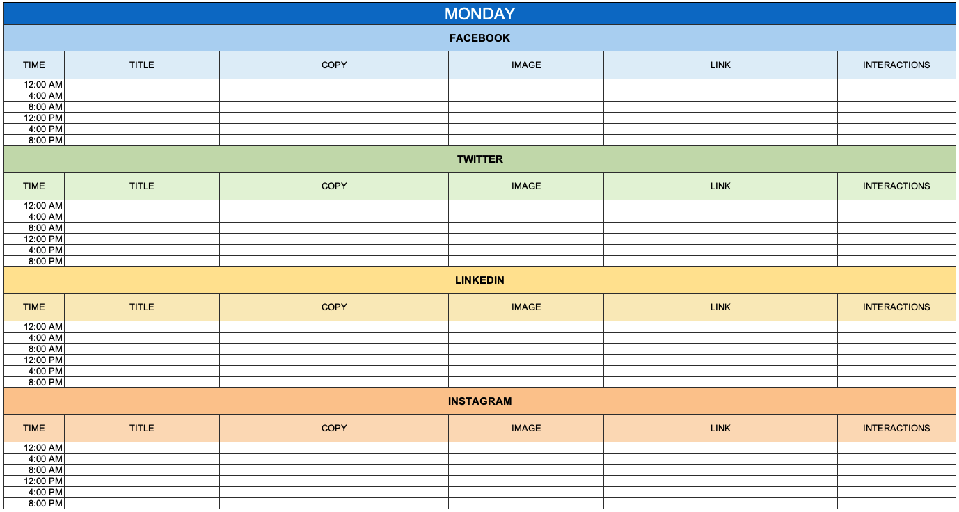 6 Free Marketing Calendar Templates For 2022 [Excel Download] | Aha ...