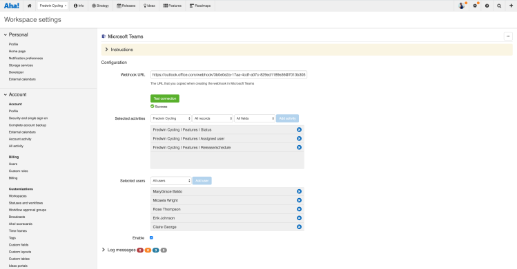 Select the records and fields you want to appear in your Microsoft Teams channel.