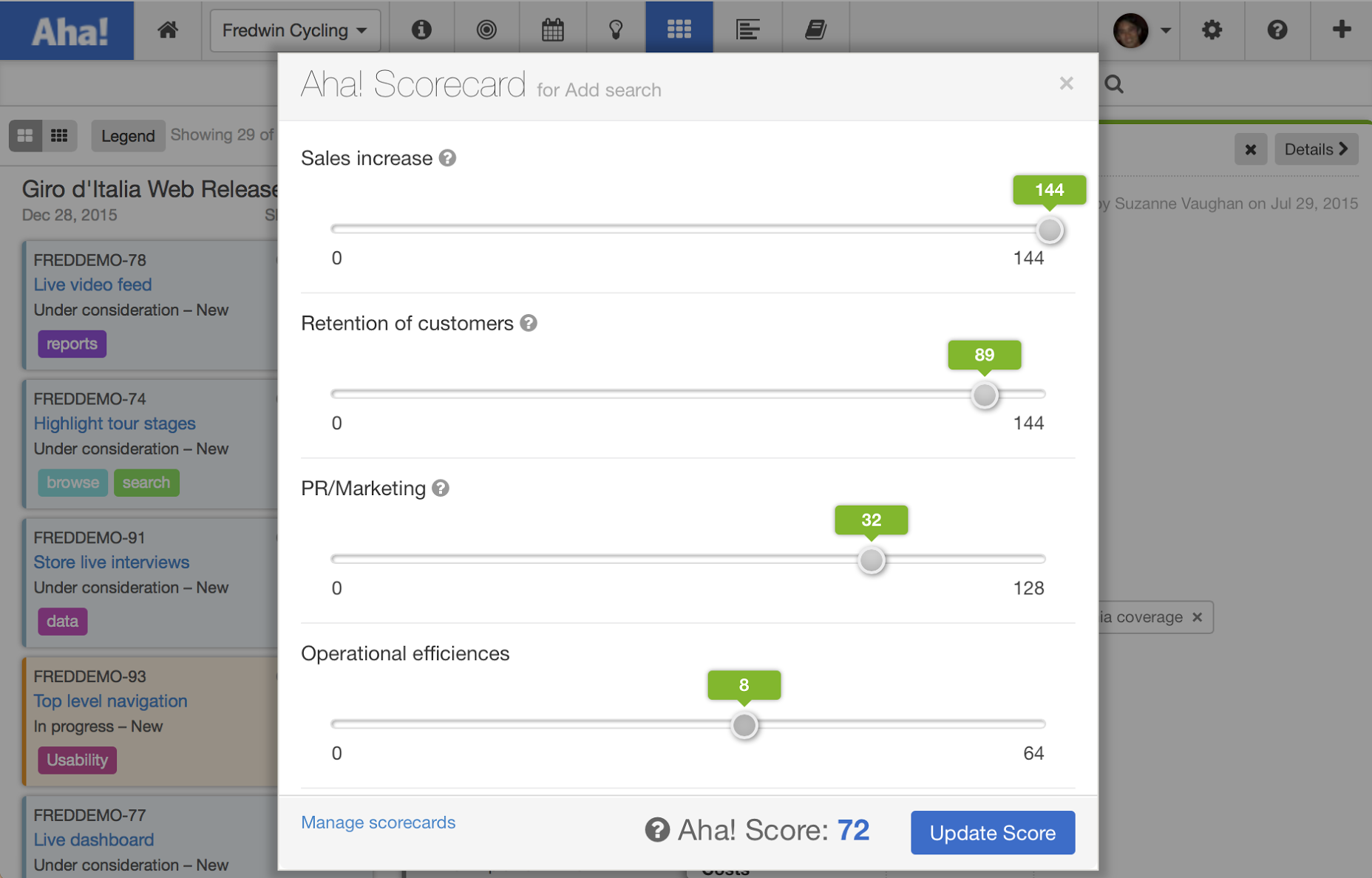 Blog - Just Launched! — Better Feature Prioritization Using the Fibonacci Sequence - inline image