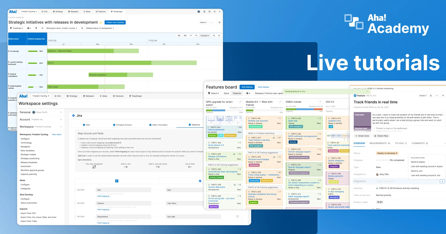 Aha! Tutorial Highlights: How To Integrate Jira With Aha! Roadmaps