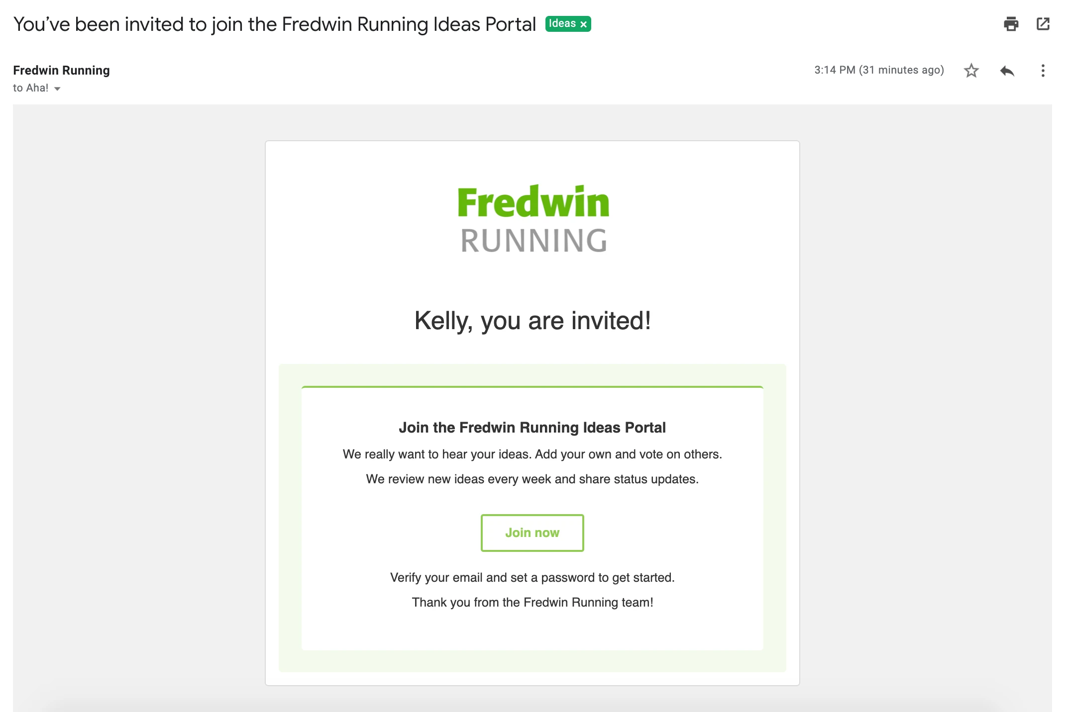 Just Launched! — Brand All Emails Sent to Ideas Portal Users