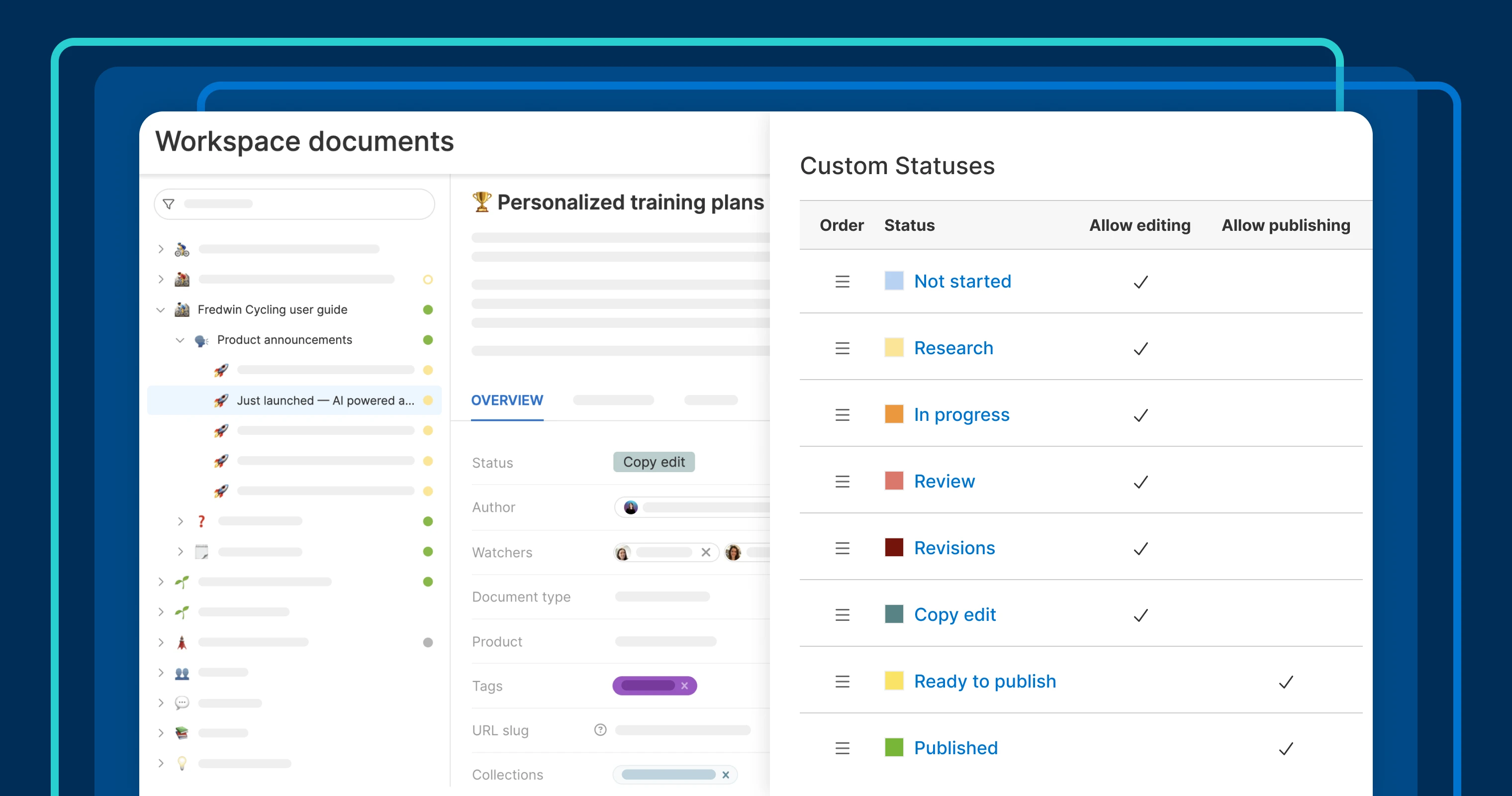 New! Use custom workflows to streamline documentation reviews