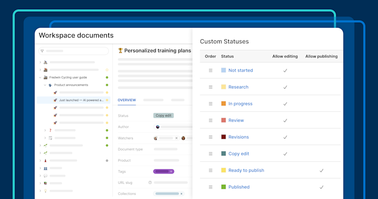 New! Use custom workflows to streamline documentation reviews