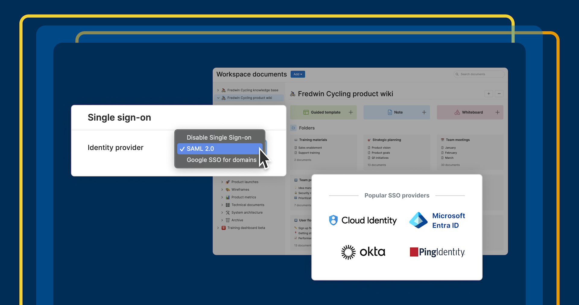 Provide single sign-on access to product documentation