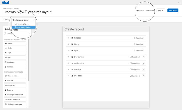 You can also access the custom layout builder via your account settings.