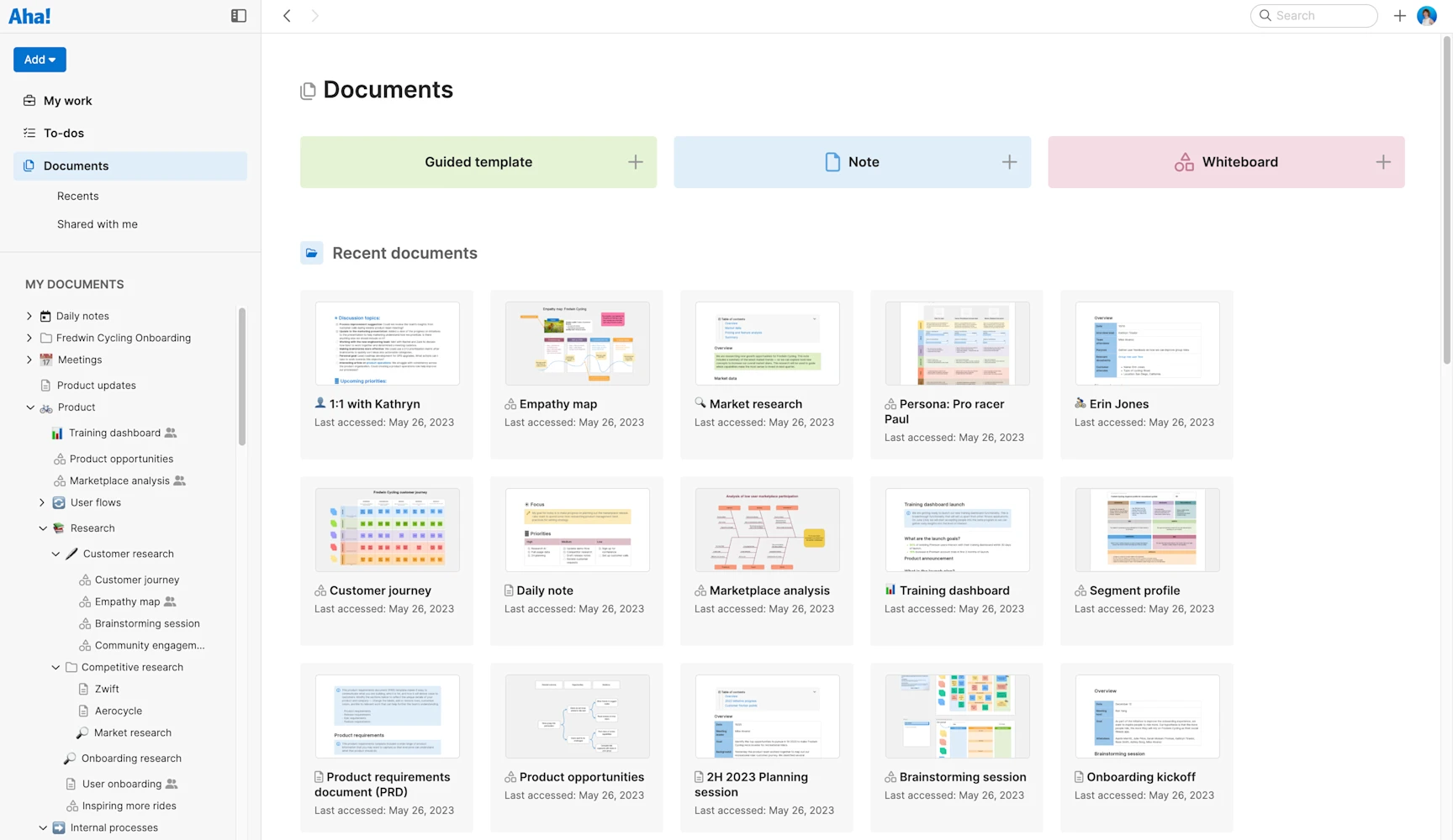 Aha! Notebooks — Your Product Documents, Whiteboards, and Tasks in One ...