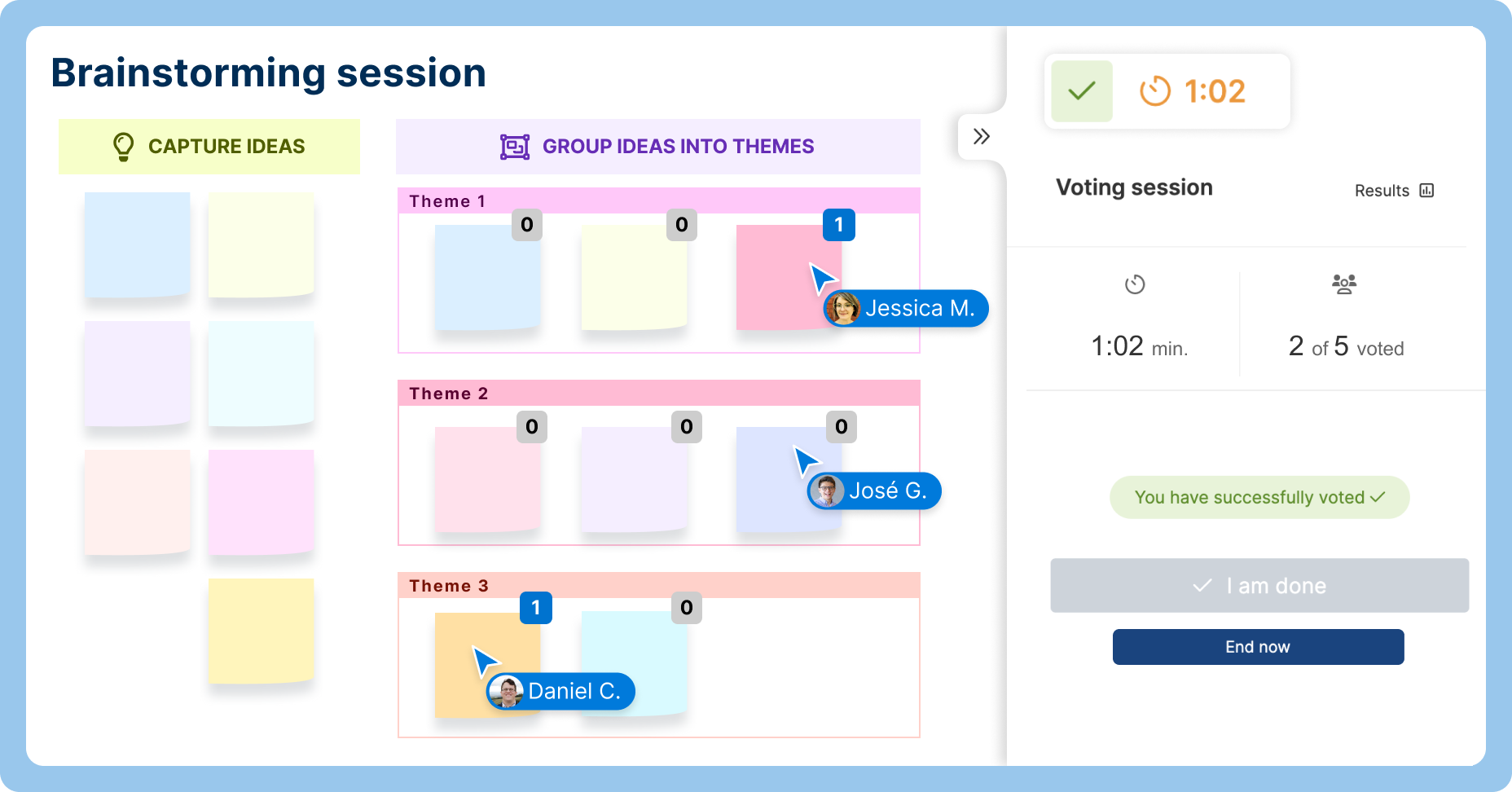 Brainstorm ideas and explore visual concepts in Aha! Whiteboards.