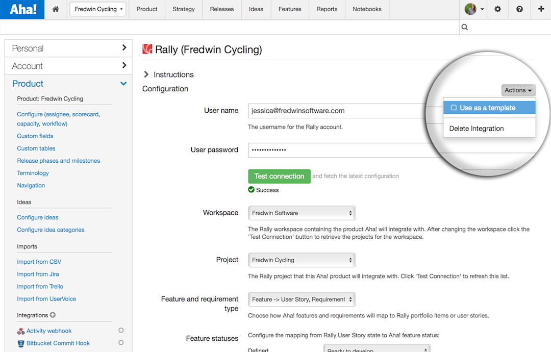 Aha! + Rally Integration Templates Just Launched