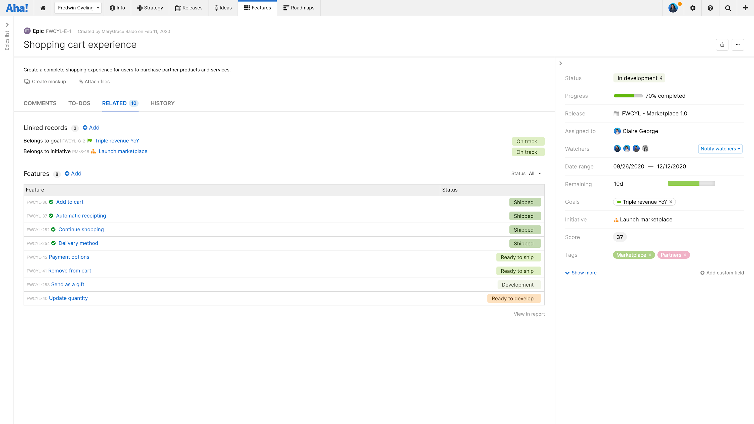 When to use initiatives vs. epics Aha!