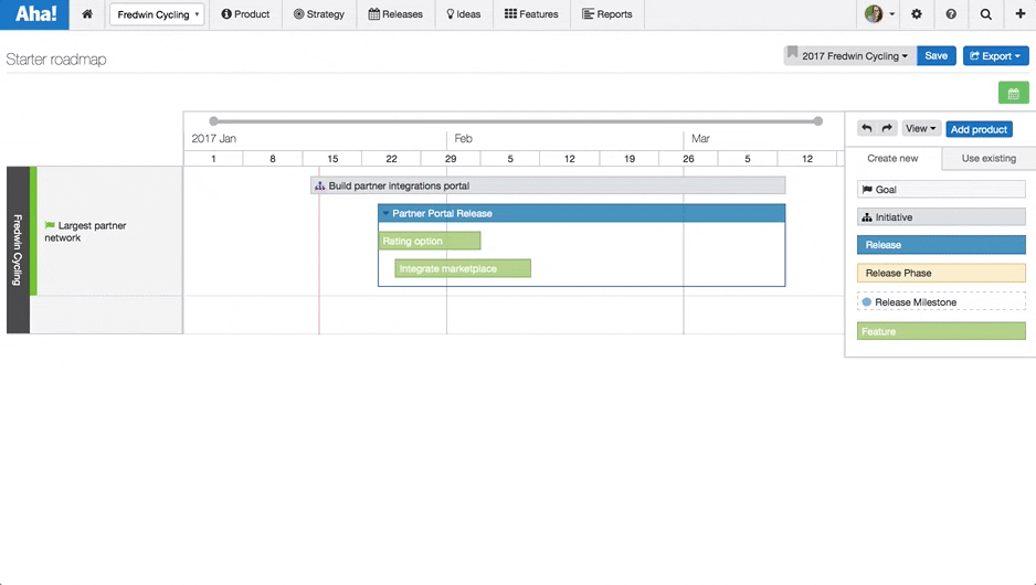 Blog - Just Launched! — Aha! Starter Product Roadmap - inline image