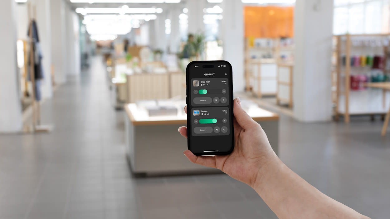The Smart IP Controller 2.0 app features a redesigned user interface for faster and more intuitive audio system management.