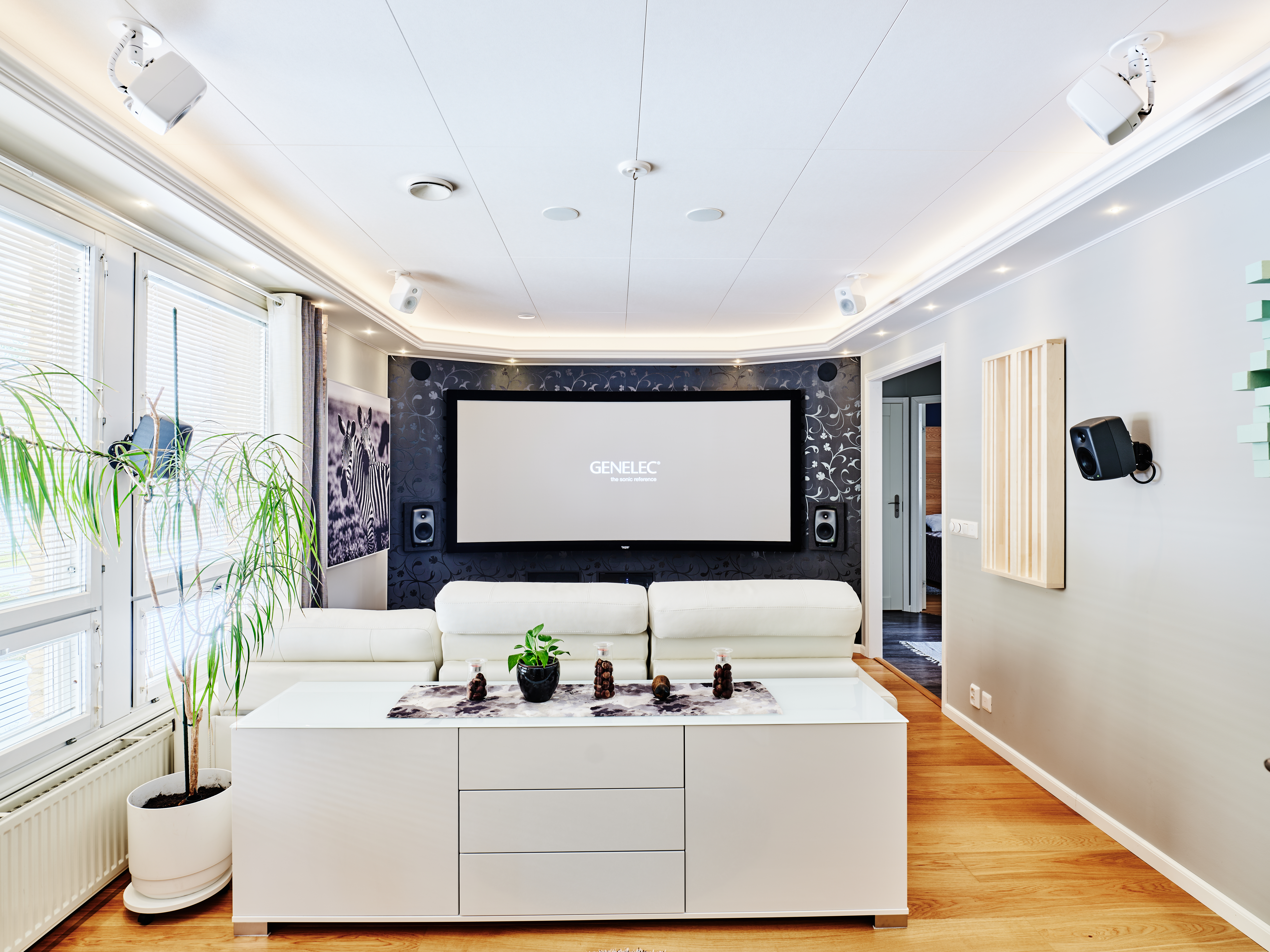 Home Theatre with Genelec monitors