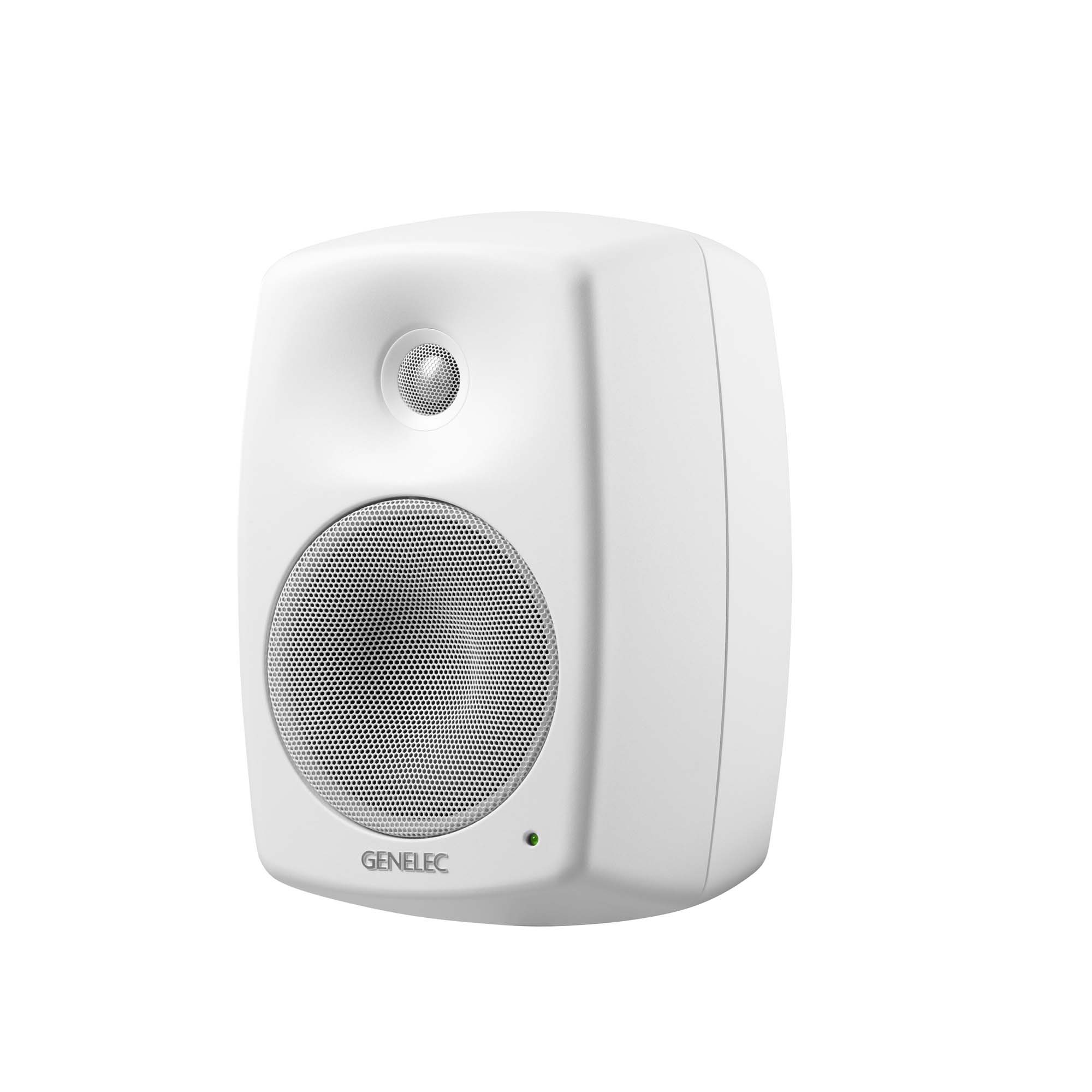 genelec white speakers