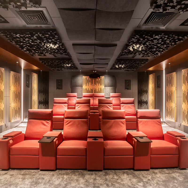 Home Theatre with Genelec monitors