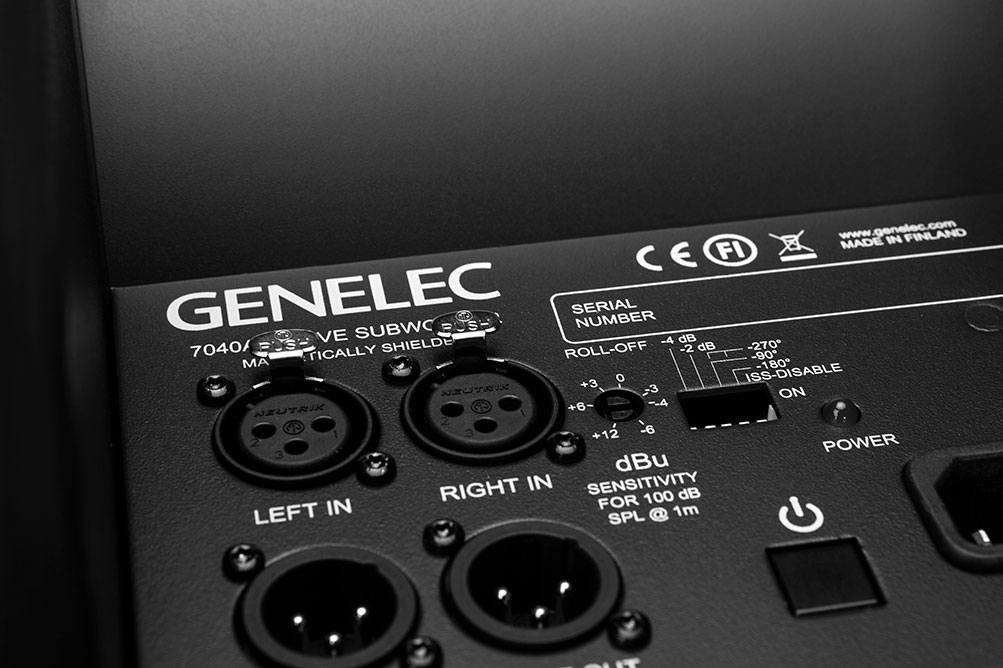 Genelec 7040A Studio Subwoofer Connectors