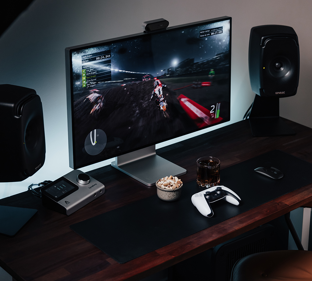 Gaming Setup with Genelec Monitors