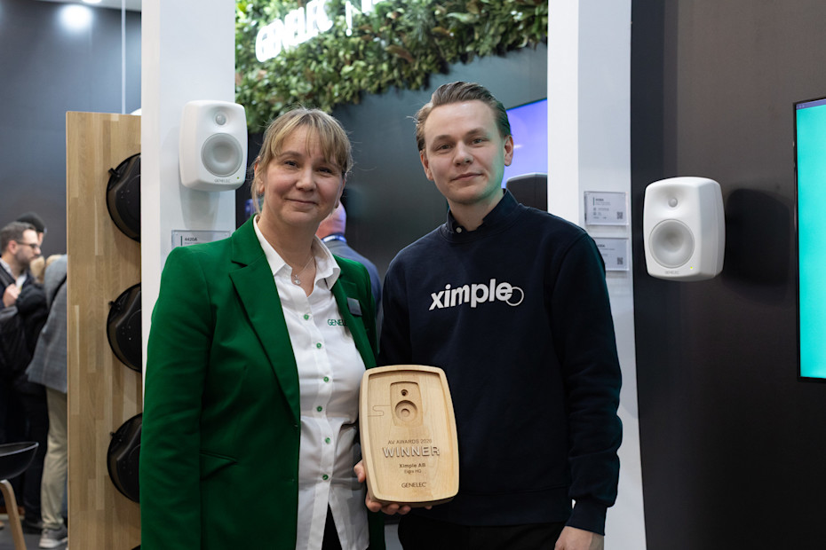 Genelec AV Awards 2026 Ximple AB