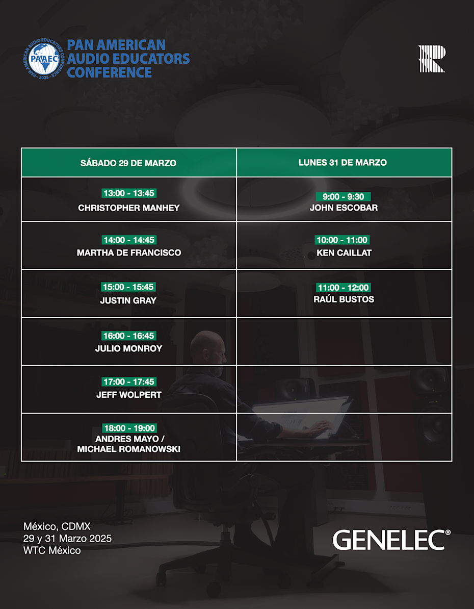 Pan-American Audio Educators Conference Agenda