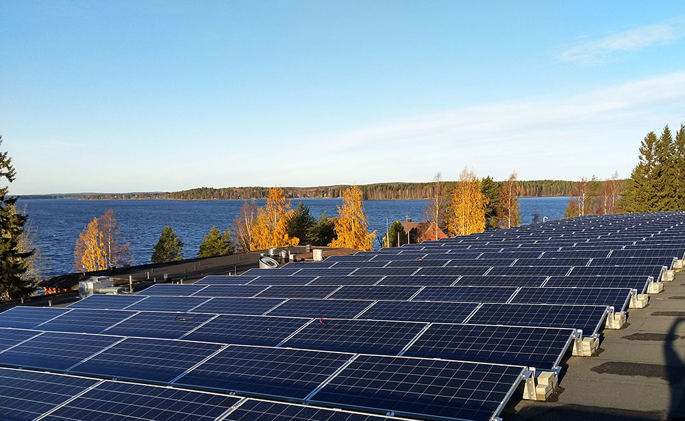 solar panels headoffice Iisalmi