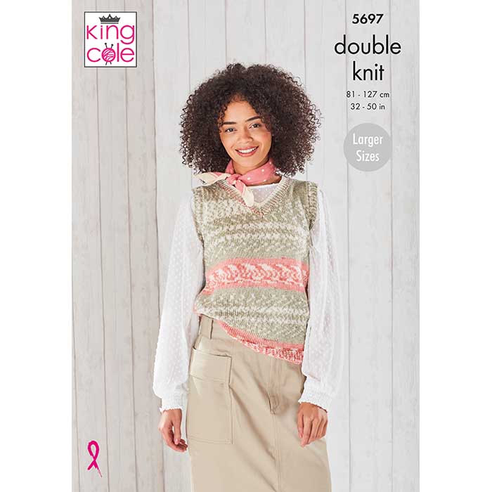 King Cole Fjord DK Womans Leaflet 5697 | Craftee Cottage