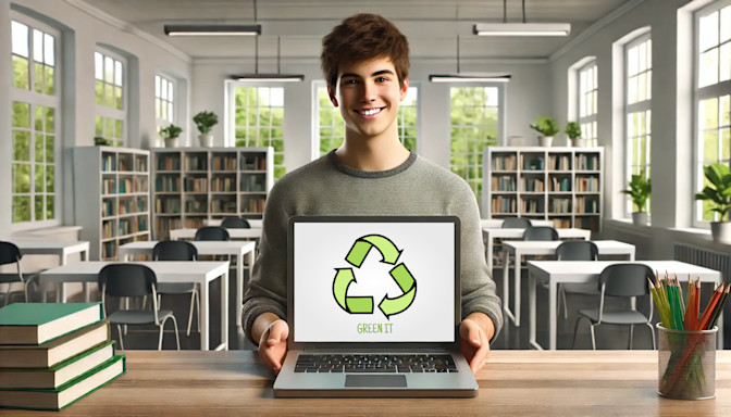 ein glücklicher Schüler