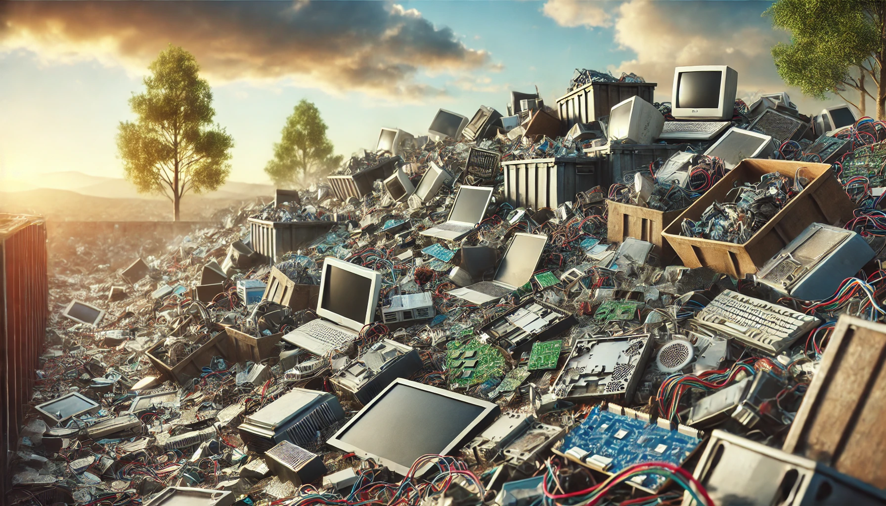 Umweltauswirkungen von E-Waste: Alte Elektronik auf Deponien zeigt die Notwendigkeit von nachhaltigen IT-Lösungen