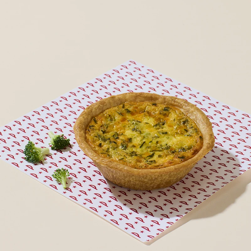 Broccoli, Cheddar & Chive Quiche