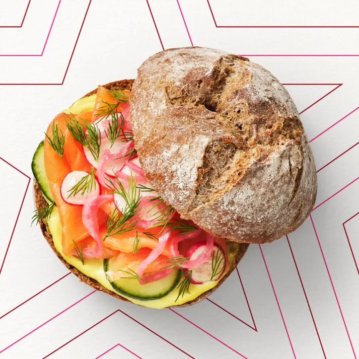 Scandi Style Salmon Rye Roll