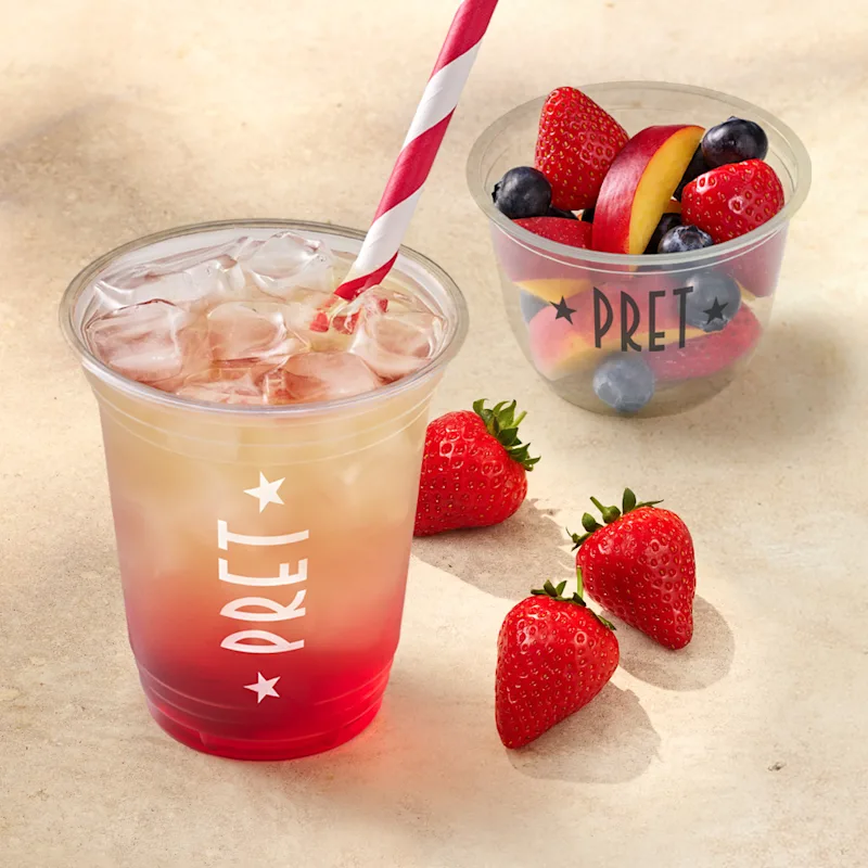 Serving sweet strawberry