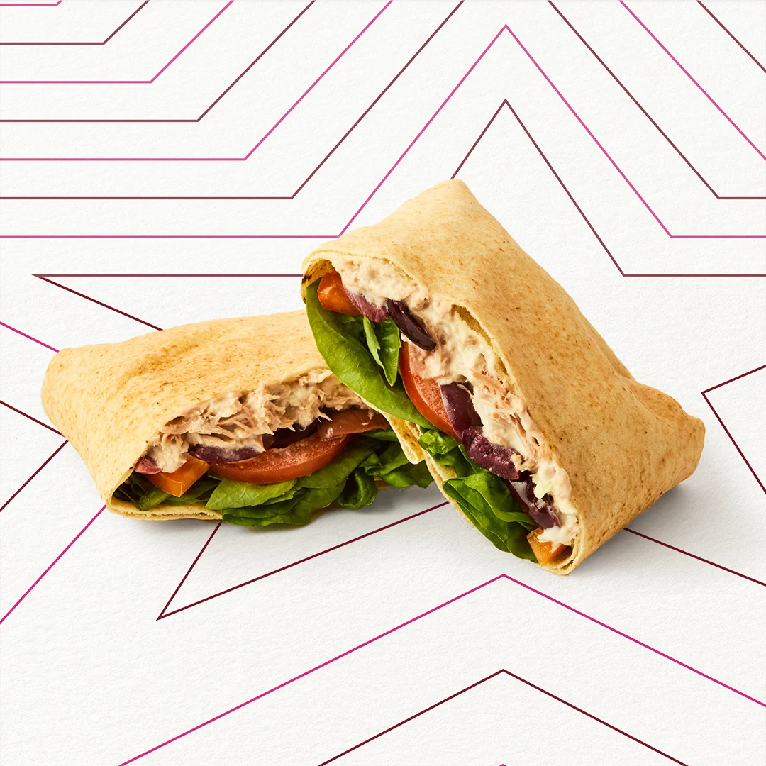 Mediterranean Style Tuna Flatbread 