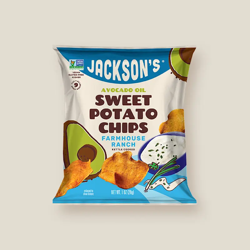 US005793 Jacksons Sweet Potato Chips Farmhouse Ranch