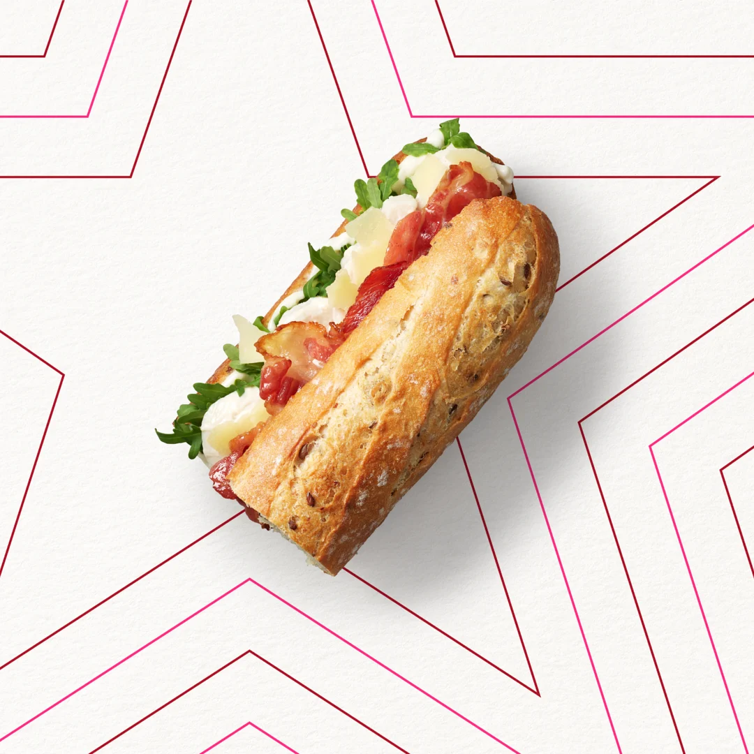 Chicken Caesar & Bacon Half Baguette