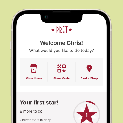 Download the Pret app