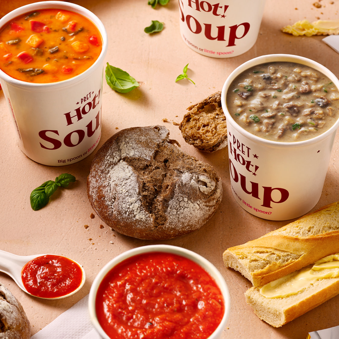 Our seasonal soup menu