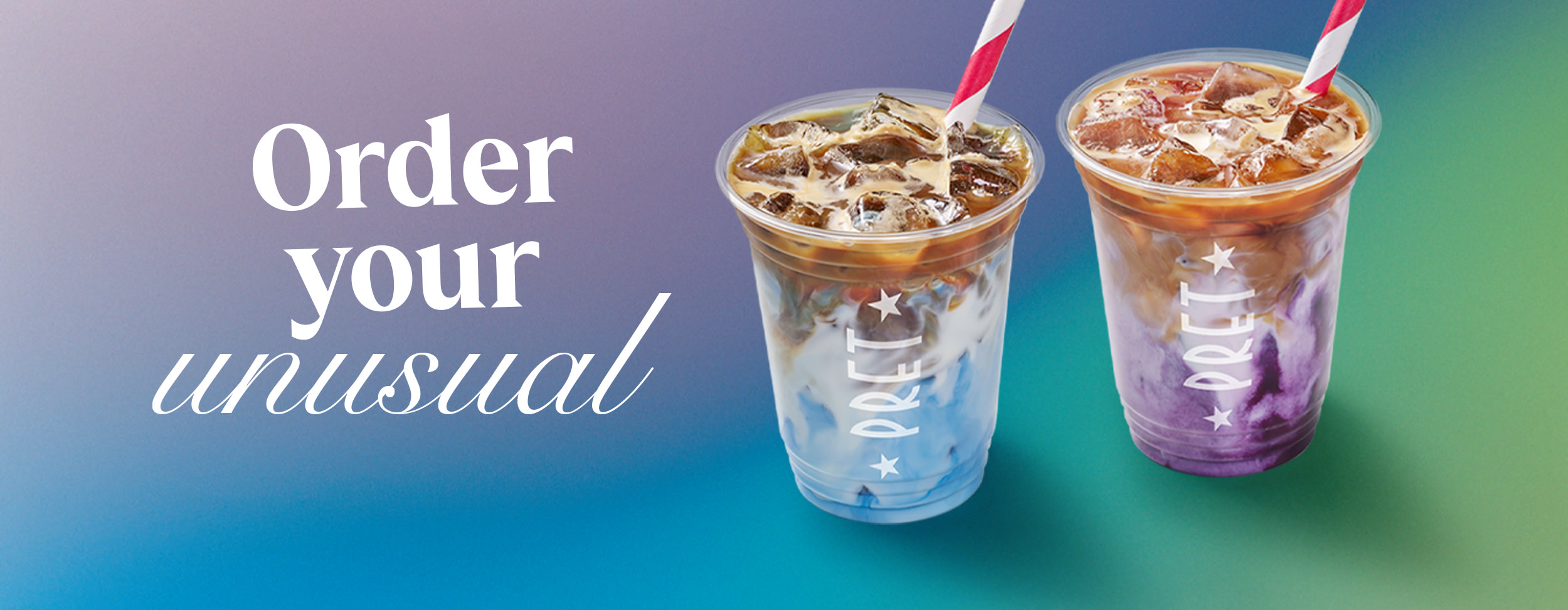 Turn up the colour with our new Iced Lattes