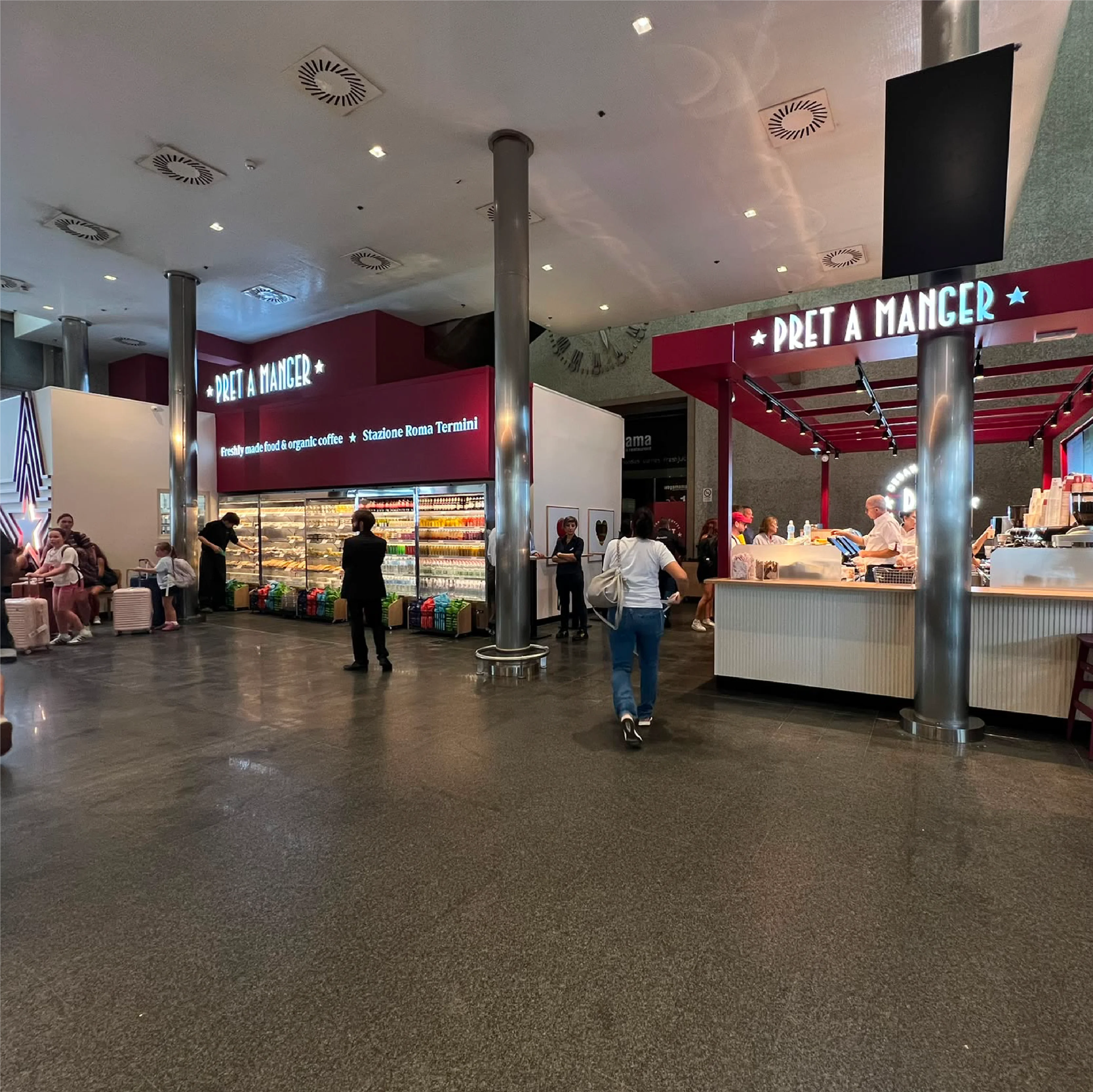 Pret sta arrivando in Roma Termini Station! (evviva)