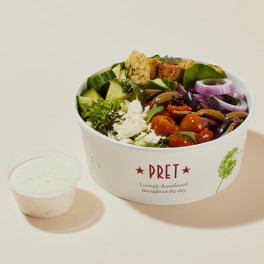 US004902 Prets Greek Side Salad with Herb Yogurt Dressing