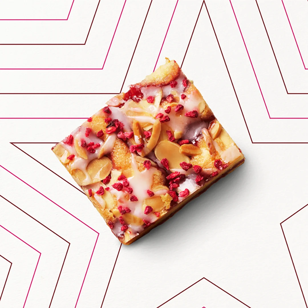 Raspberry & Almond Bakewell Slice