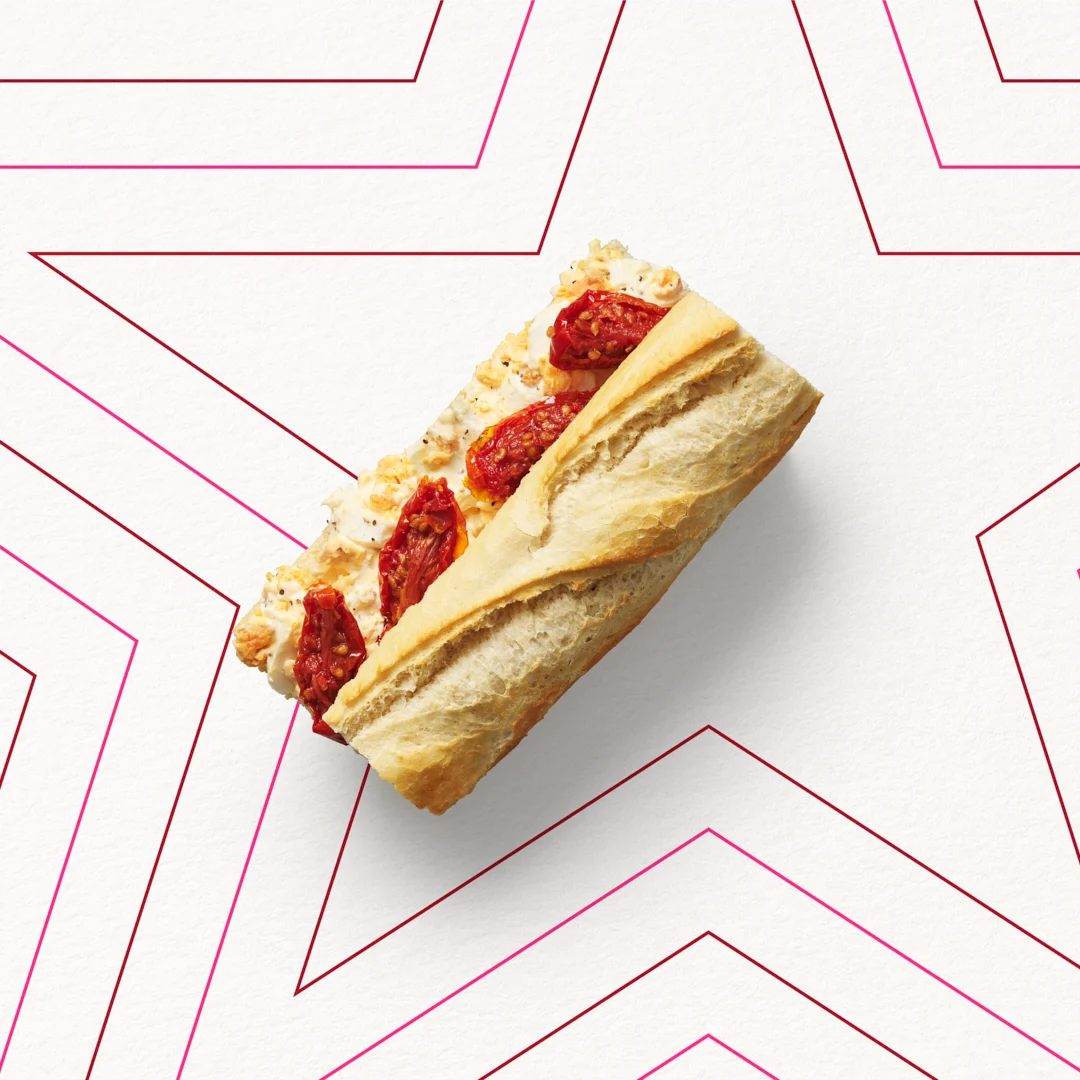 Roasted Tomato & Egg Mayo Breakfast Baguette