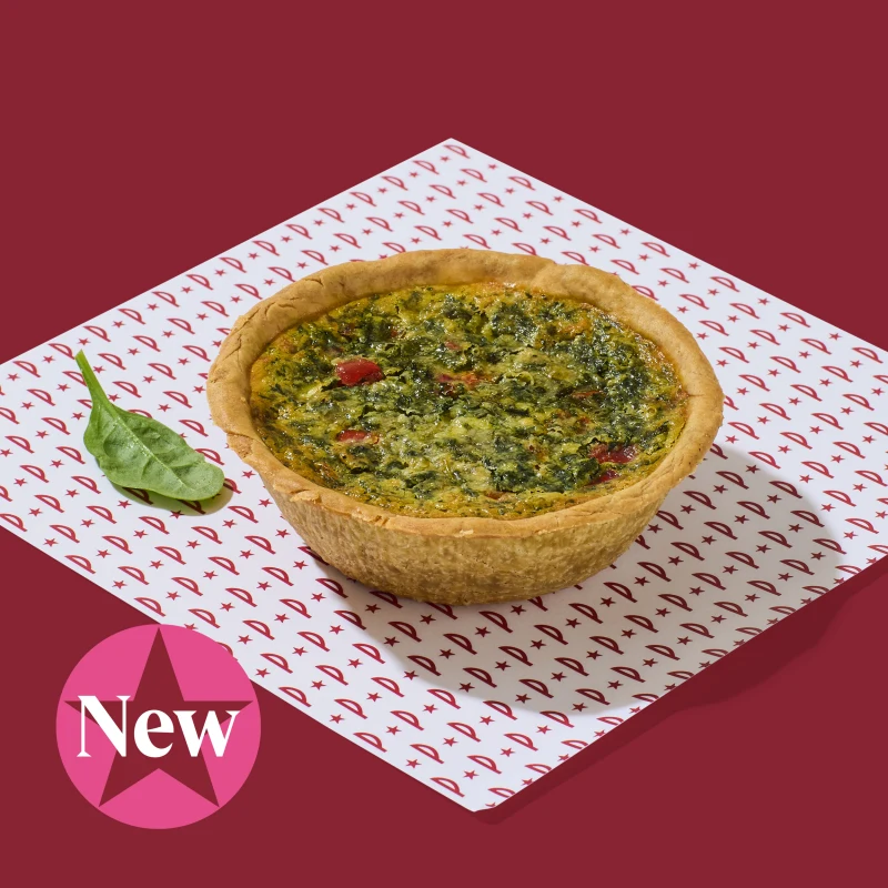 US005660 Spinach & Fontina Quiche