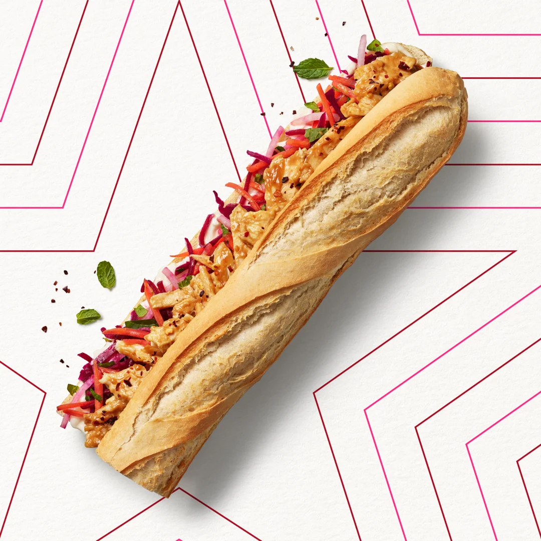 Pret's Chicken Satay Baguette 