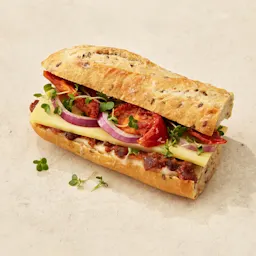 Posh Cheddar & Pickle Half Baguette