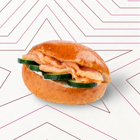 HK002474 Scottish Smoked Salmon Whole Wheat Brioche