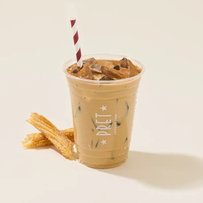 US005636 Prets Churro Iced Latte