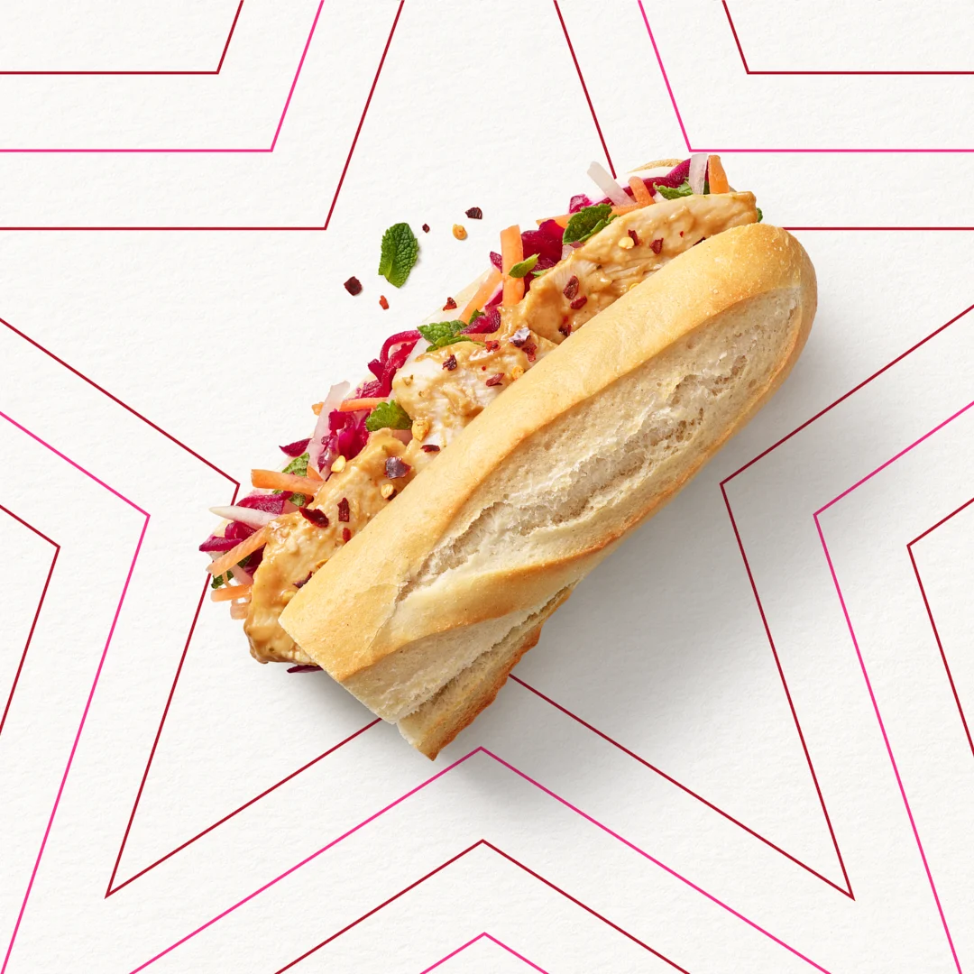 Chicken Satay Half Baguette