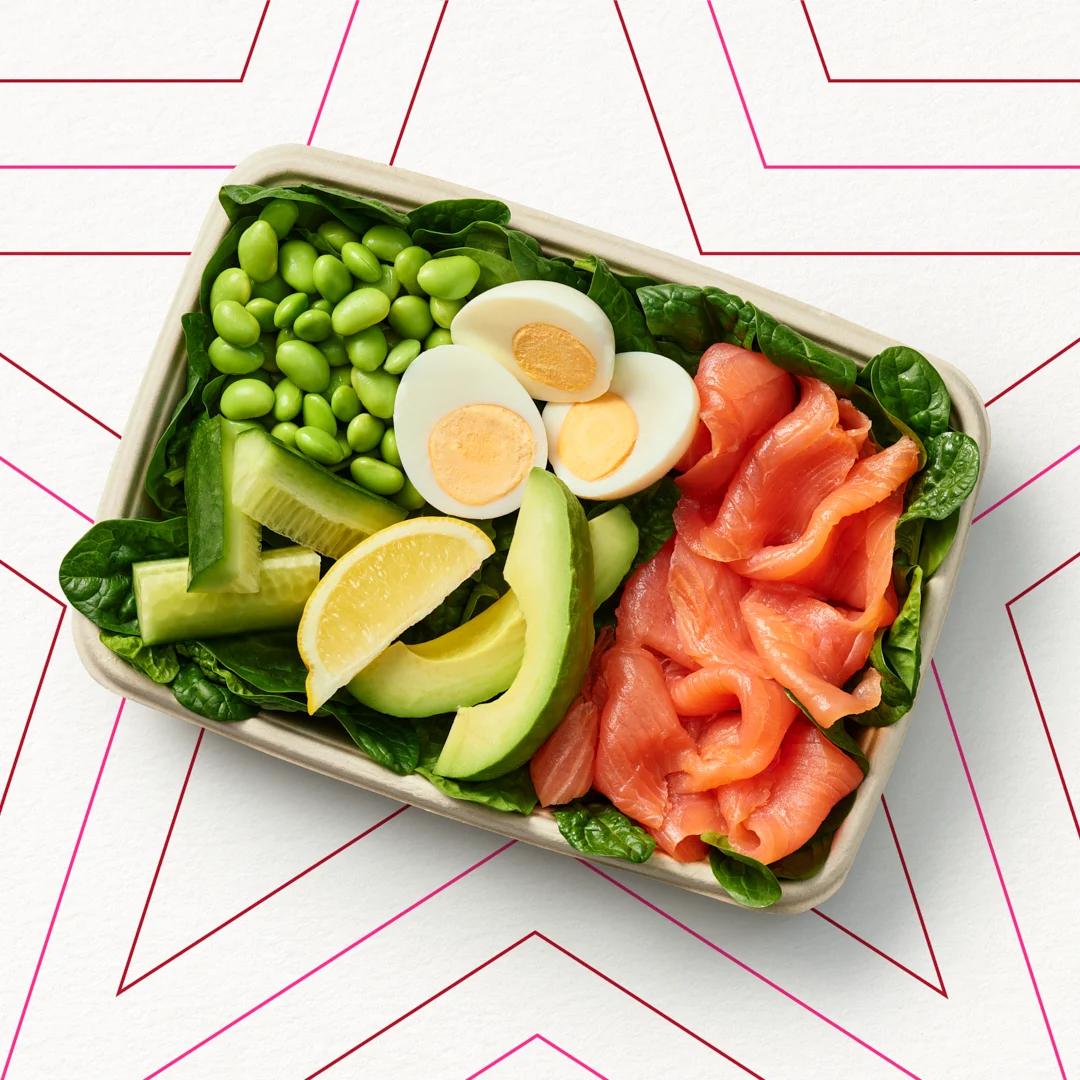 Smoked Salmon & Egg Protein Plate