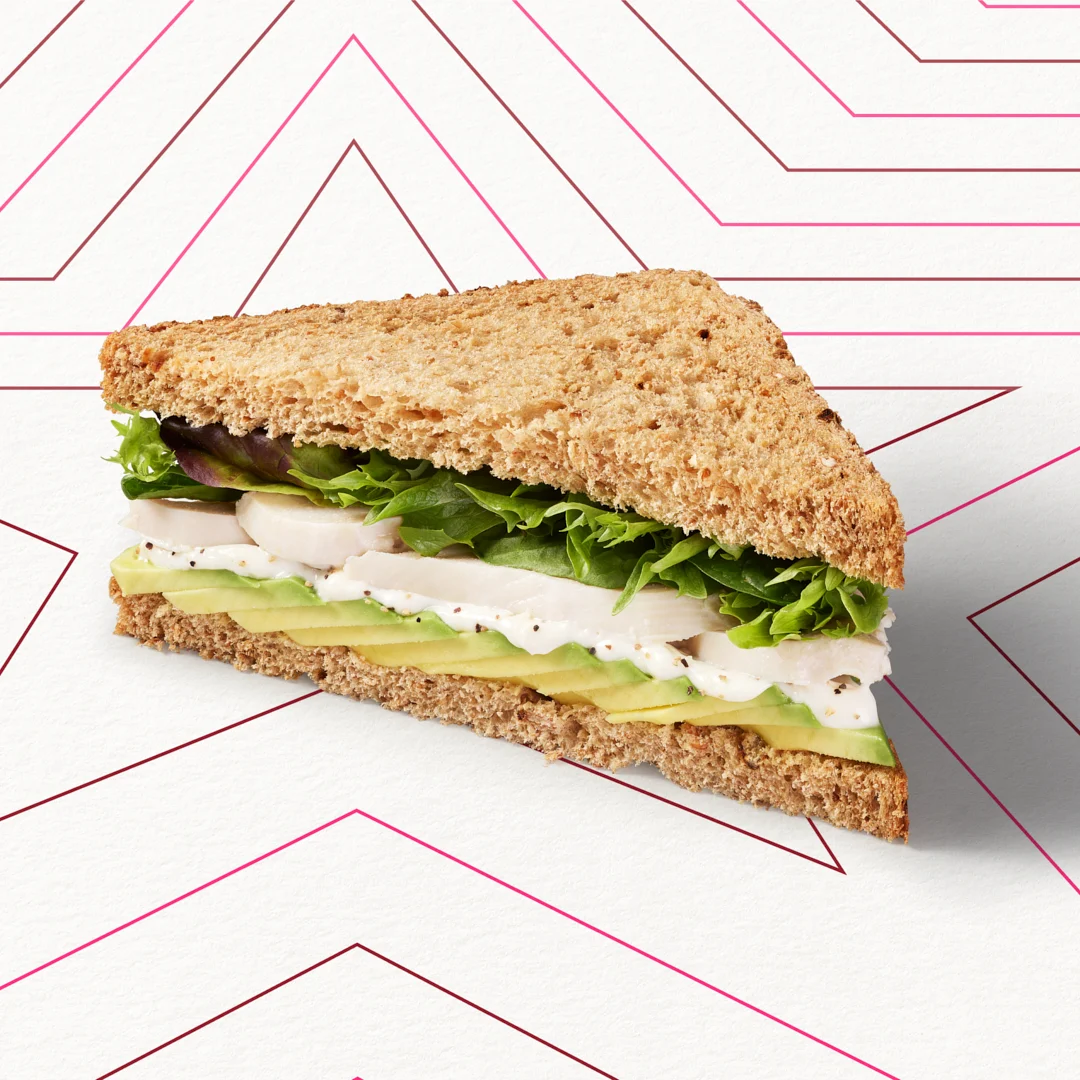 Chicken, Avocado & Basil Half Sandwich